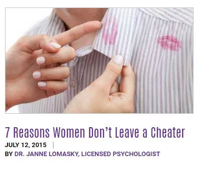 7 Reasons Women Don’t Leave a Cheater